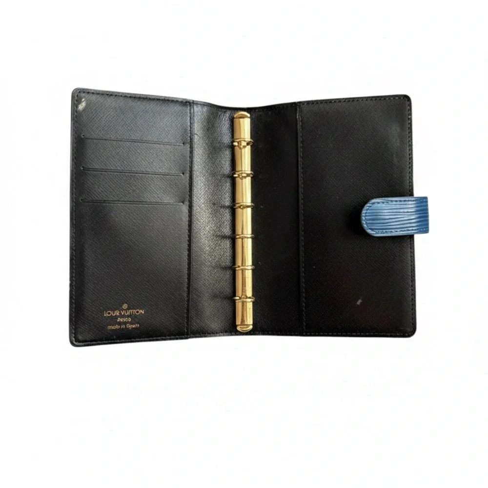 Louis Vuitton Authentic Epi Blue Agenda